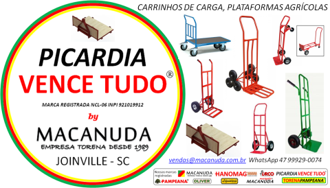 PICARDIA VENCE TUDO, CARRINHOS PARA ARMAZENS EM ANGELINA (SC)