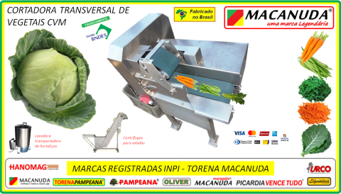MÁQUINA PROFISSIONAL DE CORTAR REPOLHO MACANUDA A MARCA MAESTRA