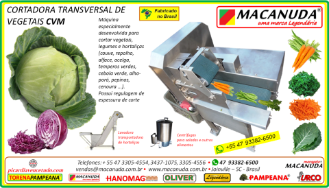 MÁQUINA PROFISSIONAL DE CORTAR REPOLHO MACANUDA A MARCA MAESTRA